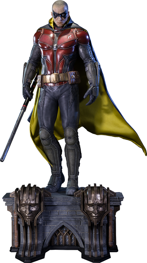 Robin Polystone Statue - Arkham Knight Jason Todd Robin (480x860), Png Download