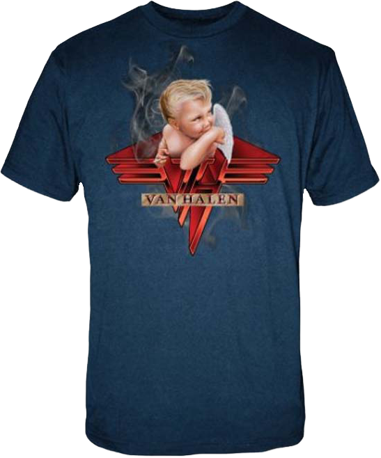 1984 Van Halen T-shirt - Dave Mustaine T Shirt (547x658), Png Download