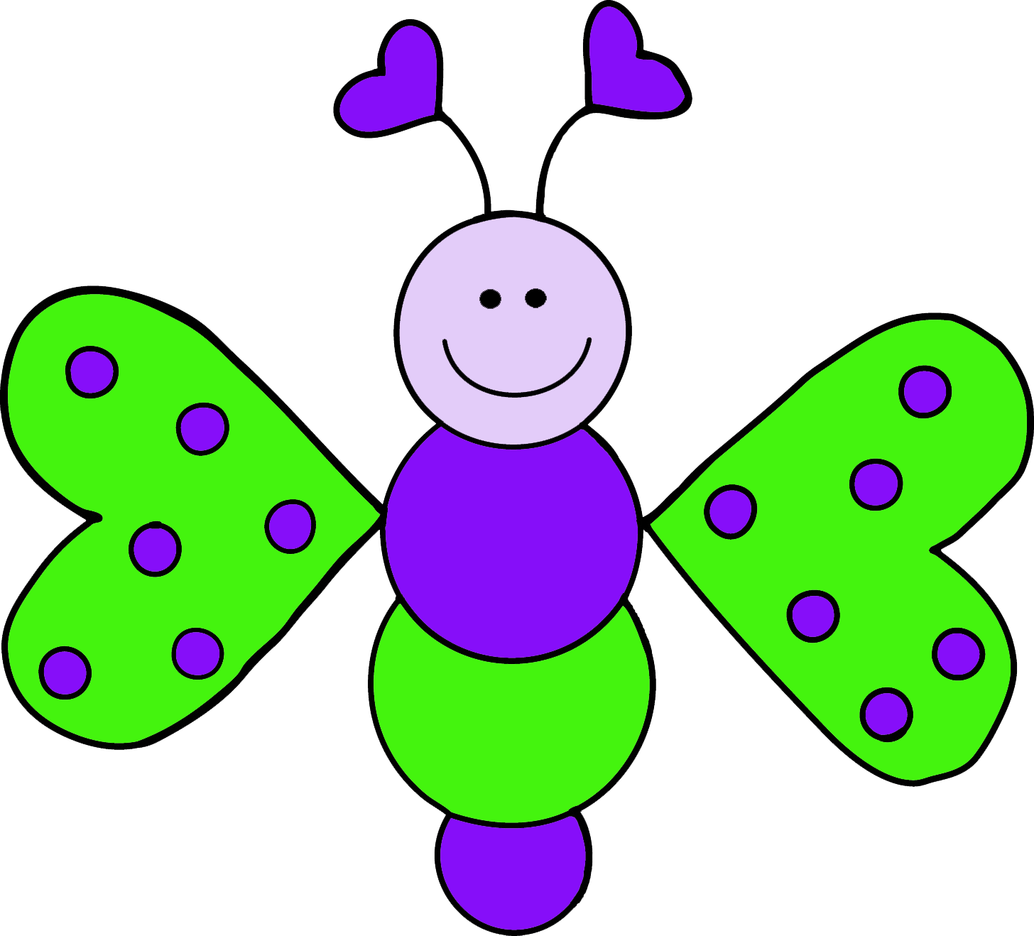 Butterfly Border Clipart - Butterfly Clip Art (1456x1318), Png Download