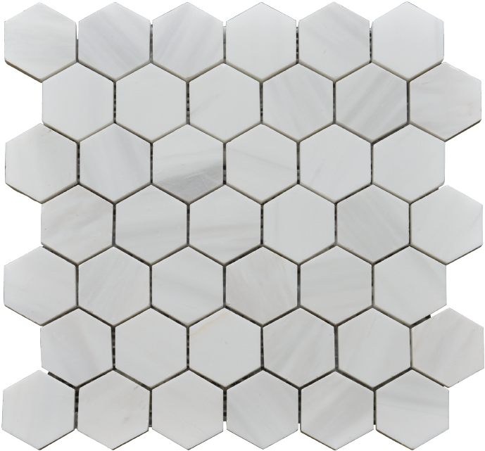 Hexagon 4,8 Dolomite White Sheet Size - Lampshade (700x662), Png Download