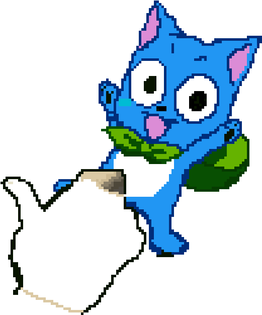 Fairy Tail Happy And Natsu - Happy (1280x720), Png Download