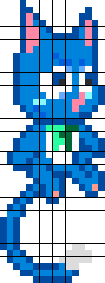 Happy Fairy Tail Perler Perler Bead Pattern / Bead - Minecraft Pixel Art Happy Fairy Tail (337x904), Png Download
