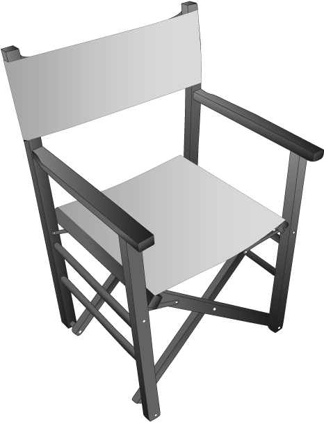Director Seat - Folding Chair (800x800), Png Download