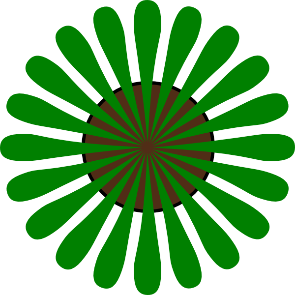 Green Flower Shape Clip Art - Supplier In Pump Spares (600x600), Png Download