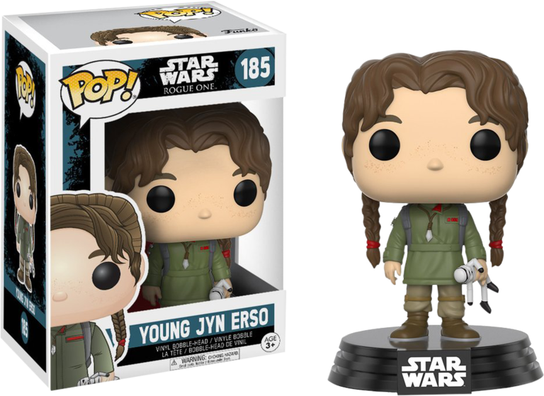 Rogue One - Young Jyn Erso Funko Pop (768x559), Png Download
