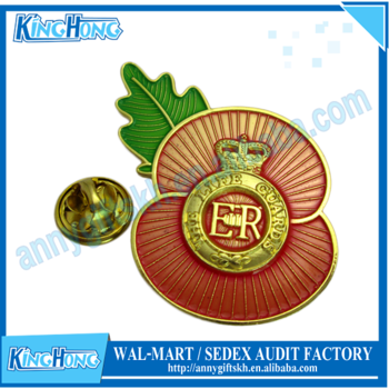 Free Shipment Flower Shape Life Guards Poppy Badge - Pin-back Button (350x350), Png Download