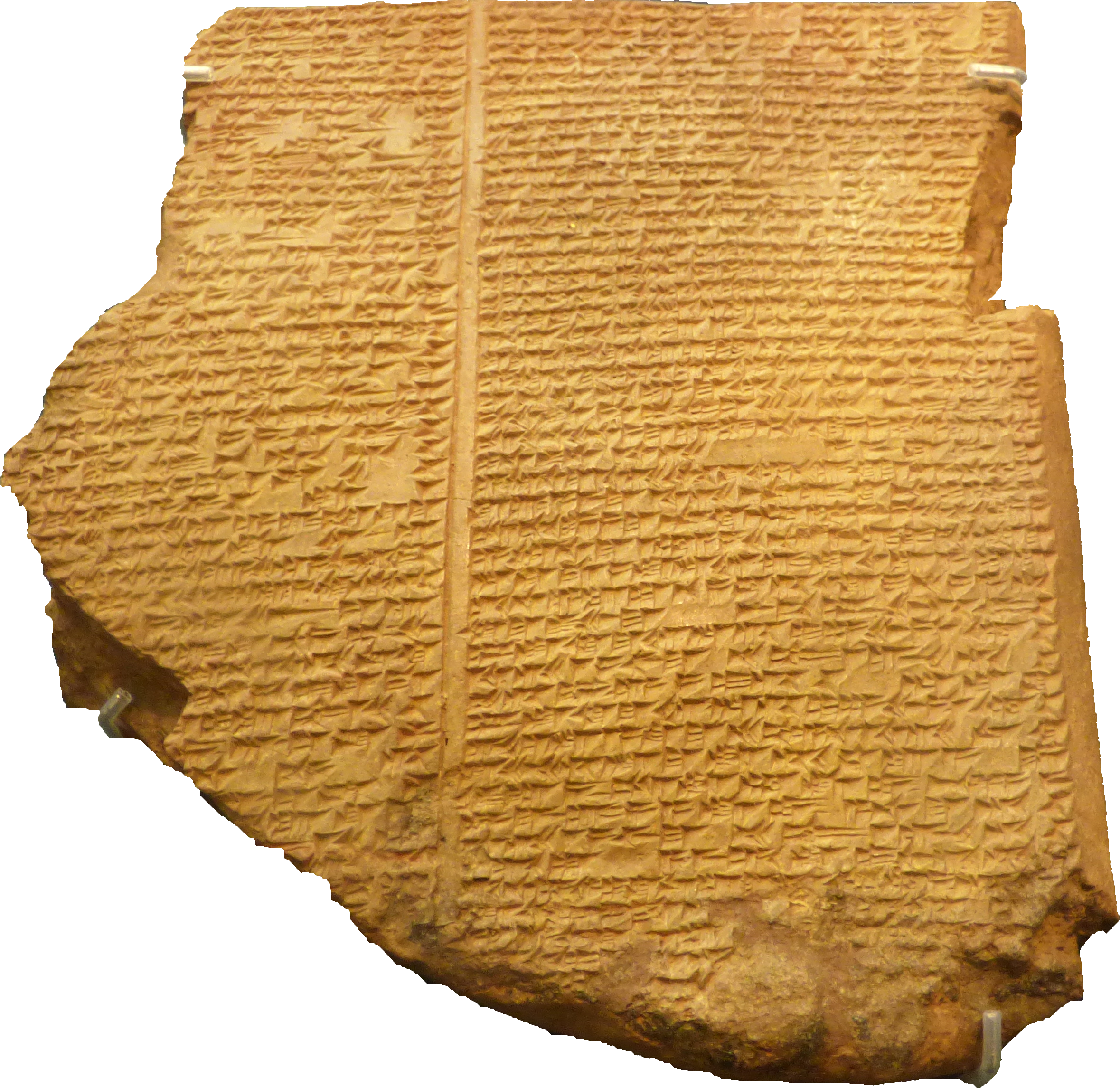 Flood Tablet Epic Of Gilgamesh, British Museum - Gilgamesh Flood Myth (2564x2556), Png Download
