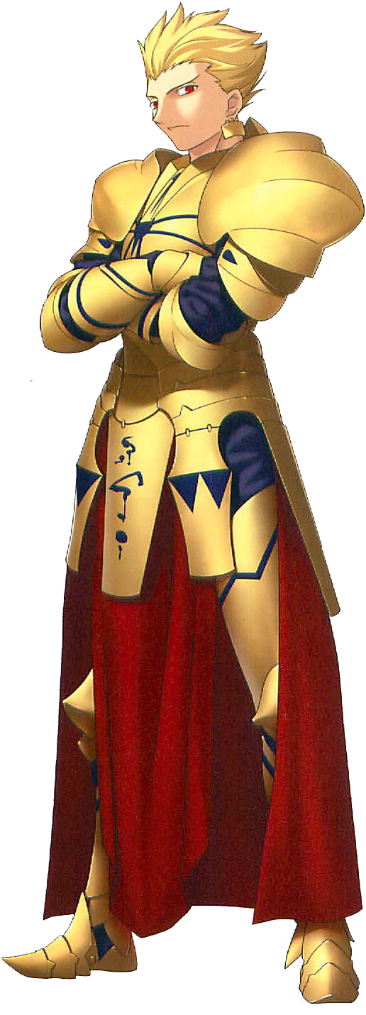 Gilgamesh ) Drawn By Takeuchi Takashi - Gilgamesh Fate Stay Night Png (572x1440), Png Download