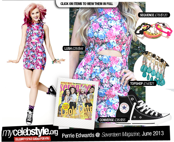 Org » Perrie Edwards - Converse All Star Hi Fashion Sneakers Optic Black (680x539), Png Download