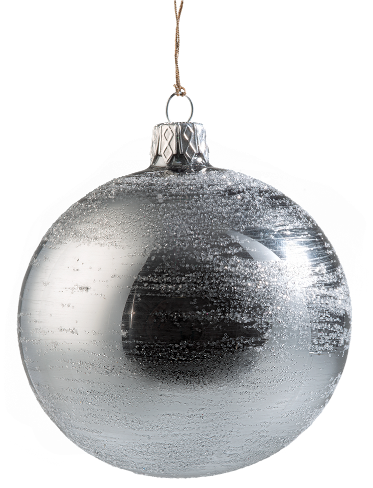 Glass Bauble Silver, 8cm - Rothenburg Ob Der Tauber (1000x1000), Png Download