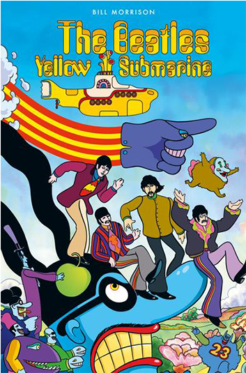 Watch Trailer For Beatles 'yellow Submarine' Graphic - Yellow Submarine 50th Anniversary (600x600), Png Download