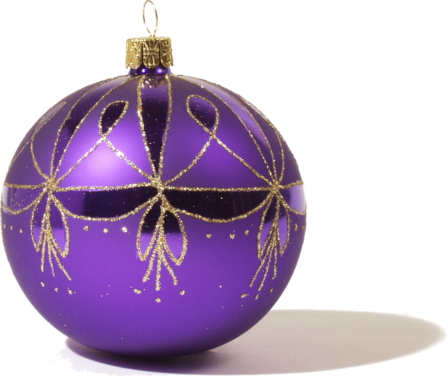 Silver Christmas Ornament Png - Purple Christmas Decorations Png (1525x1290), Png Download
