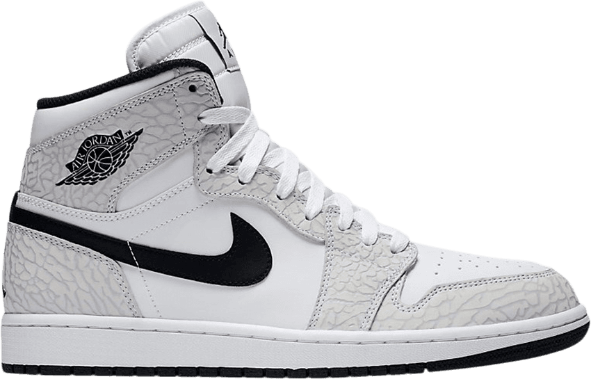 Air Jordan 1 Retro High 'white Elephant' - Jordan 1 Elephant Print (850x545), Png Download