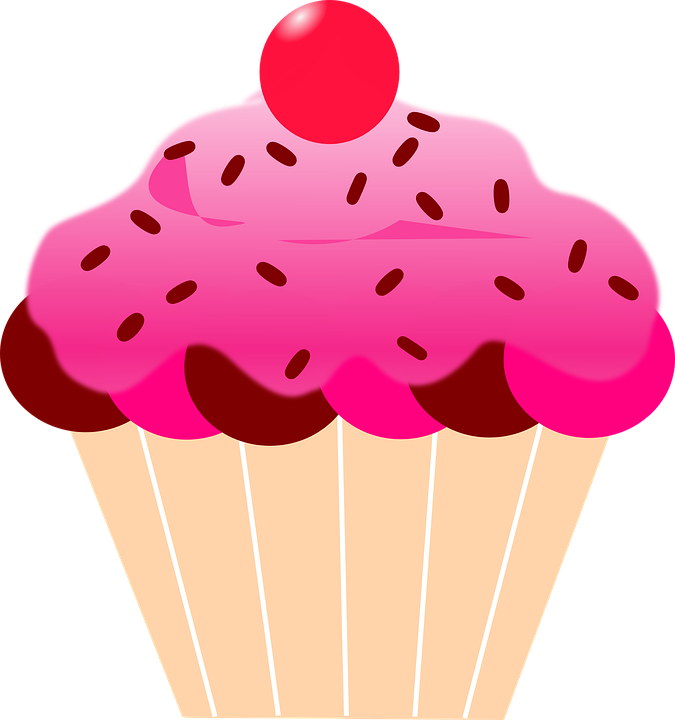 Cupcake - Cartoon Cupcakes (675x720), Png Download