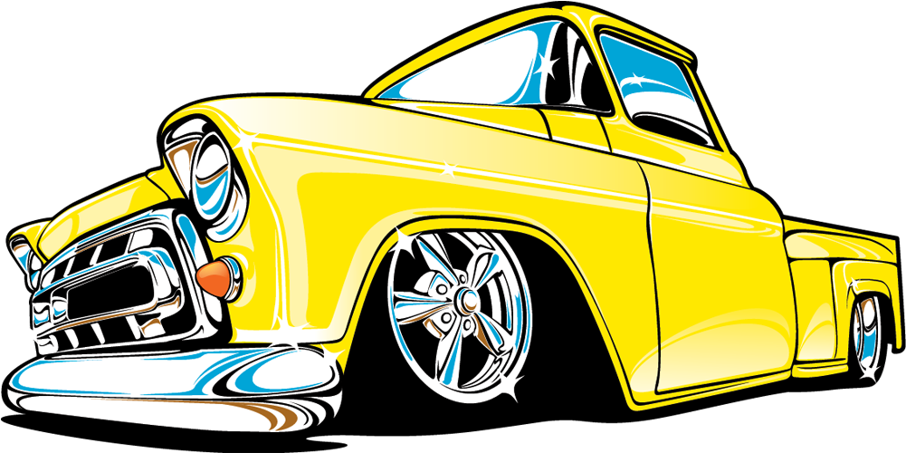 Truck Clipart Low Rider - 1957 Chevrolet (1200x750), Png Download