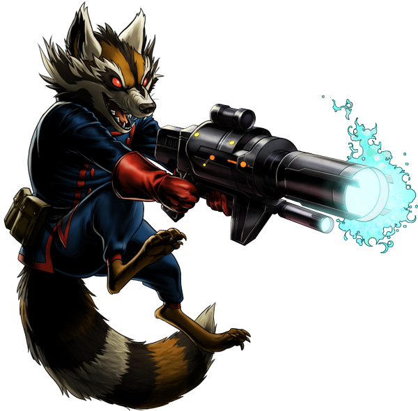 Jpg Rocket Raccoon Avengers Alliance Portrait Artwork - Marvel Avengers Alliance Star Lord (600x590), Png Download