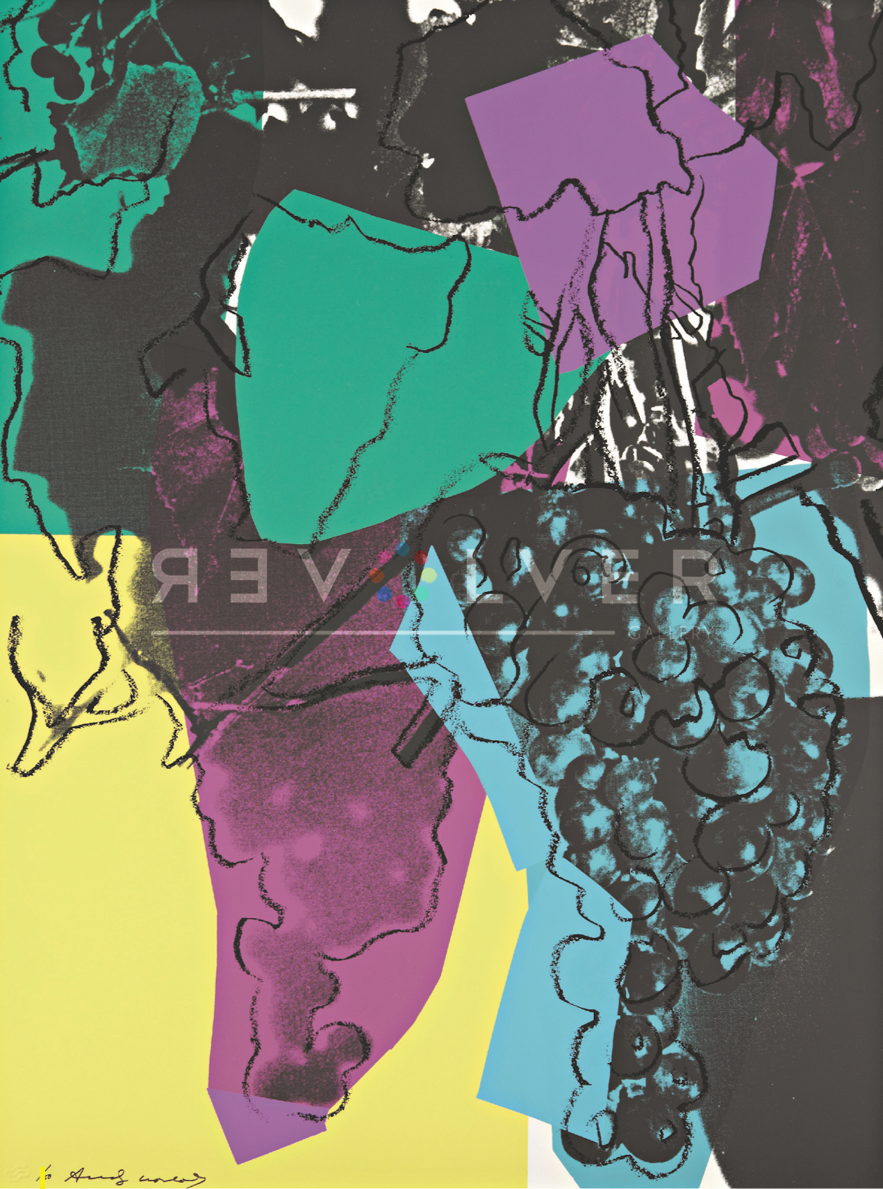 195-grapes - Andy Warhol (1271x1711), Png Download