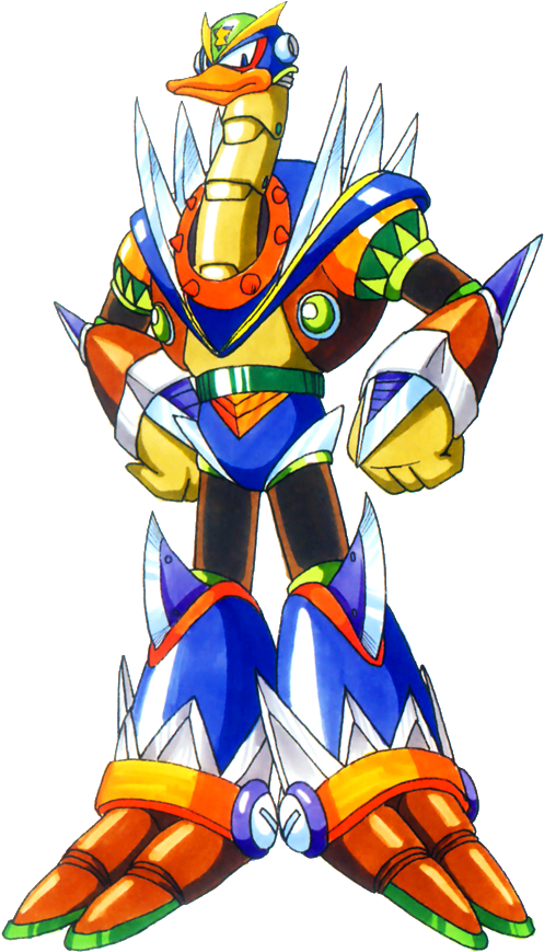 Overdrive Ostrich - Megaman X 2 Overdrive (750x950), Png Download