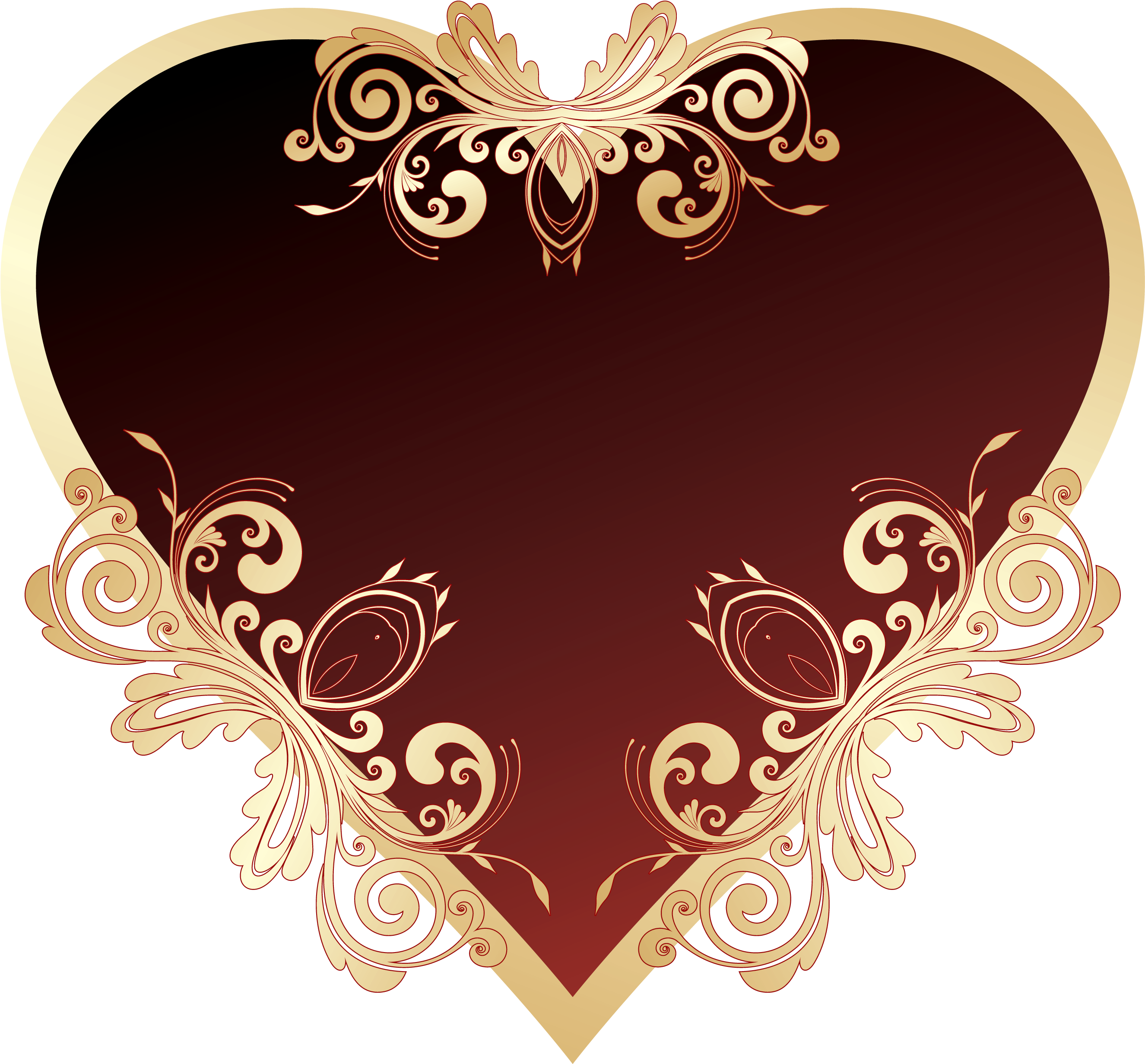 Heart Dark Red (3000x2547), Png Download