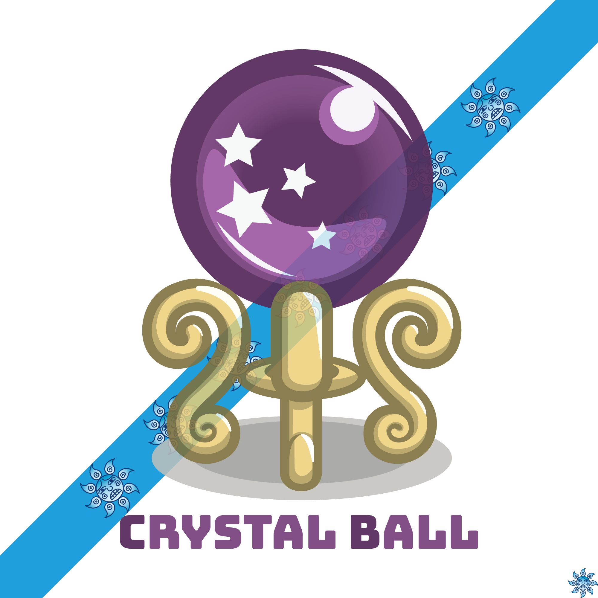 Crystal Ball Logo - Illustration (2000x2000), Png Download
