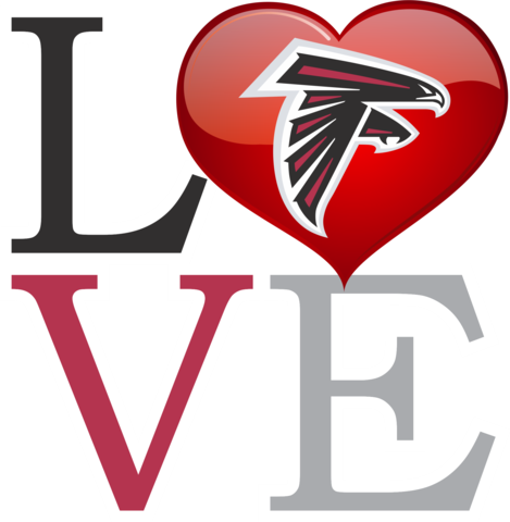Womens Atlanta Falcons Love Sleeveless Racerback Tank - Falcons Vs Cowboys Logo (469x480), Png Download
