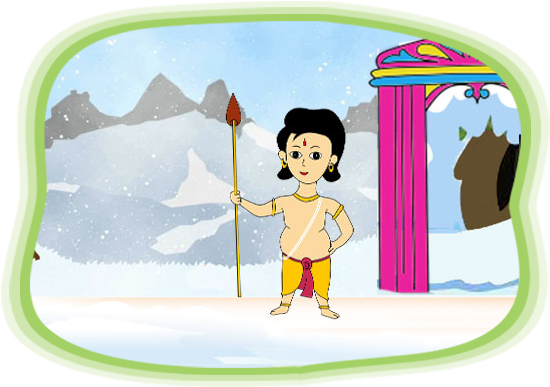 Just Then, Lord Shiva Arrived - Cartoon (562x396), Png Download