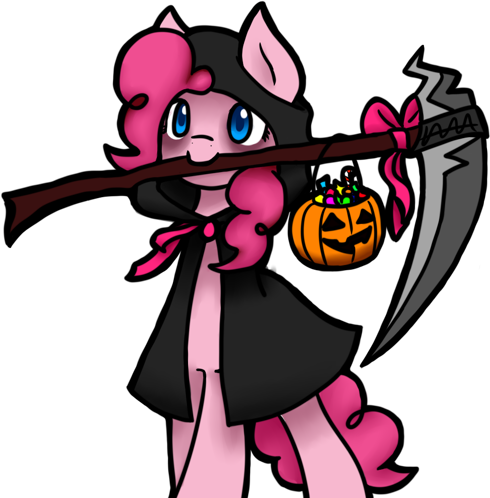 Jadekettu, Candy, Clothes, Costume, Grim Reaper, Nightmare - Pinkie Pie Reaper (1024x1024), Png Download