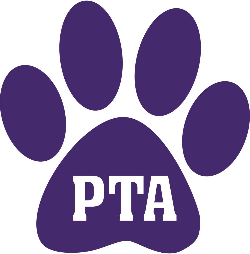 Pta Paw Print Purple (1000x1017), Png Download