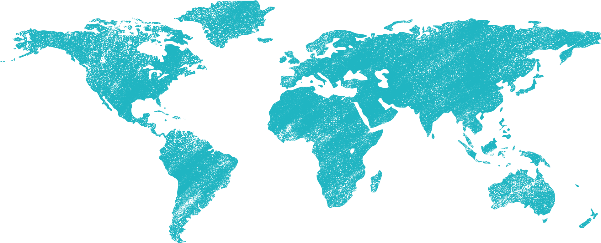 World Map Vinyl Wall Decal (2000x1081), Png Download