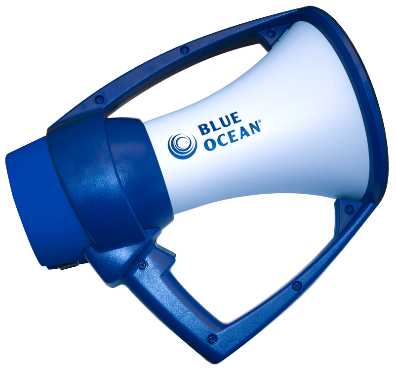 Blue Ocean Rugged Megaphone (802x747), Png Download