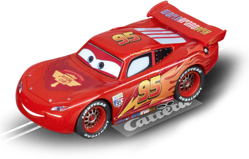 Pixar Cars Lightning Mcqueen - Carrera 61193 Disney Cars 2 Lightning Mcqueen, Go 1/43 (800x548), Png Download