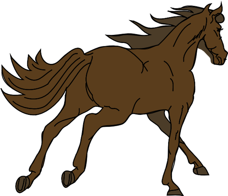 Original Png Clip Art File Running Horse 2 Svg Images (600x511), Png Download