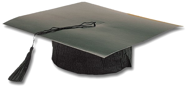 Graduation Cap Png Pic - Black Graduation Cap (600x600), Png Download