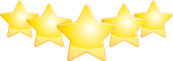 5 Gold Stars - Slider Bar Palo Alto (800x288), Png Download