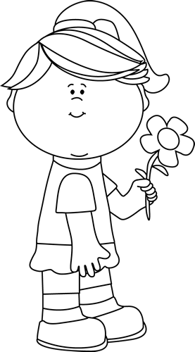 Image Library Library Flower Clip Art Images Girl With - Clip Art (277x500), Png Download
