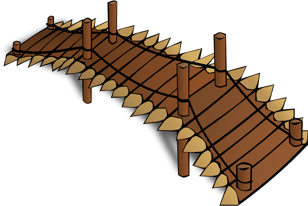 Wooden Bridge Png - Bridge Clipart Png (1000x1000), Png Download