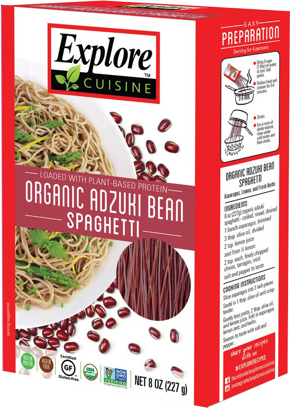 Explore Cuisine Organic Bean Pasta - 5 Pack Of Explore Cuisine Organic Adzuki Bean Spaghetti (936x936), Png Download