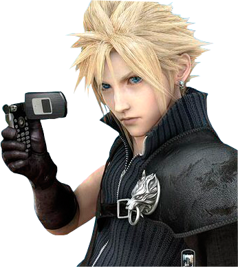 Cloud Final Fantasy (346x388), Png Download