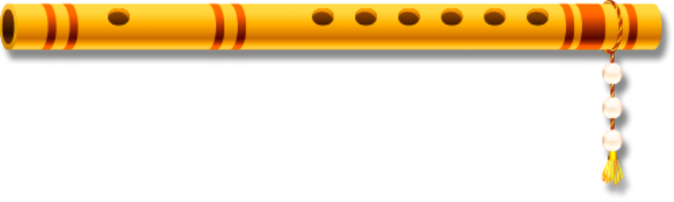 बांसुरी जब भी बजती है मीठा ही बजती है इसका अर्थ है - Lord Krishna Flute Png (2362x709), Png Download