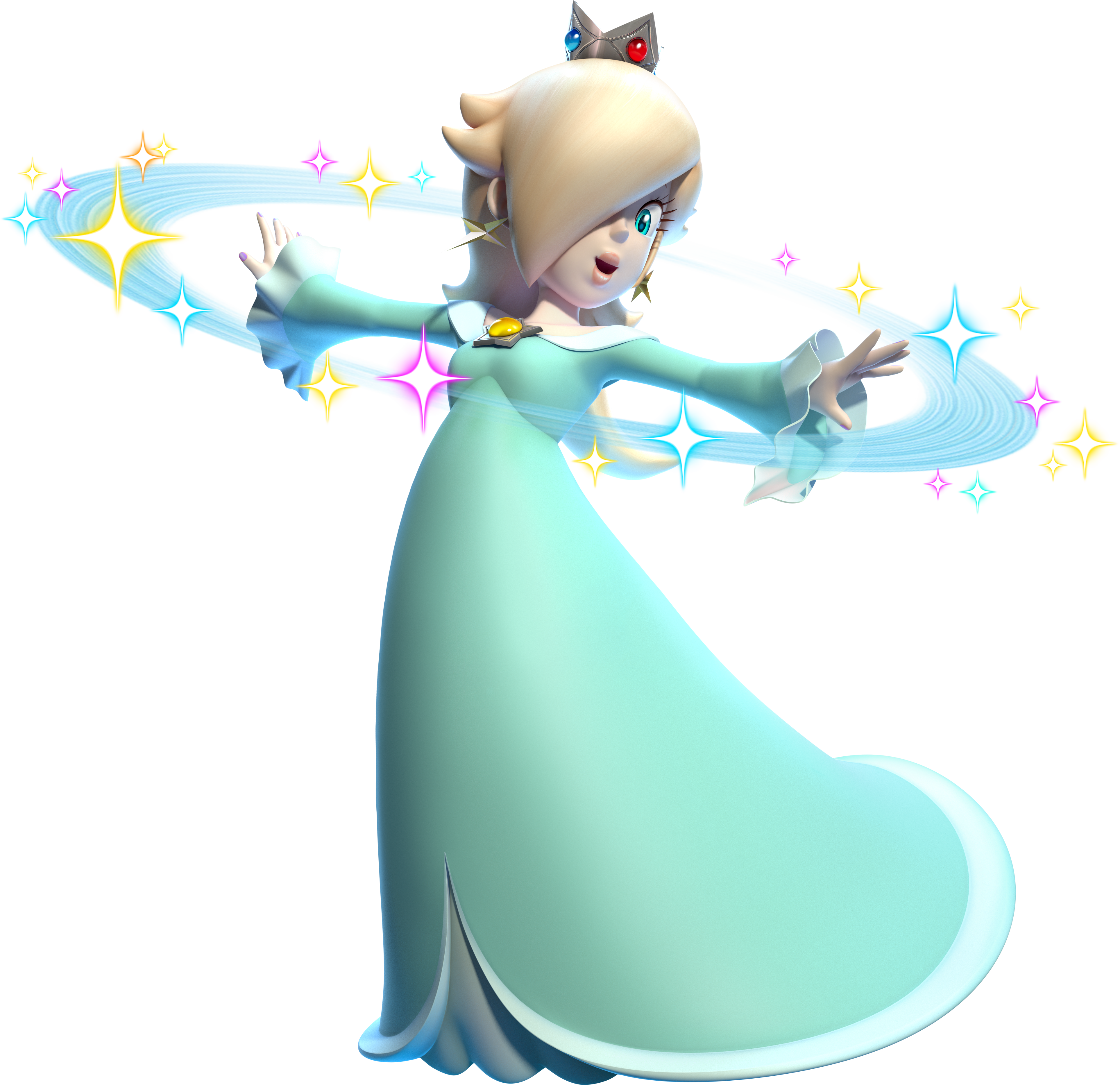 Mario Images Rosalina Hd Wallpaper And Background Photos - Rosalina Mario (3854x3734), Png Download