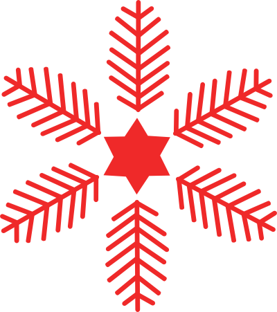 Clipart Transparent Download Free Snowflake Cliparts - Christmas Design Clipart Snowflakes (400x451), Png Download