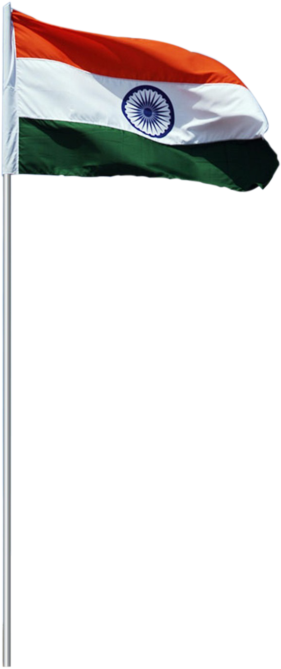 Indian Flag Png Hd (595x1024), Png Download