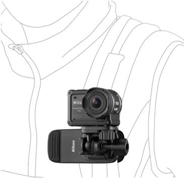Nikon Keymission Aa-10 Backpack Mount Clip - Nikon Backpack Mount Clip Aa 10 (480x408), Png Download