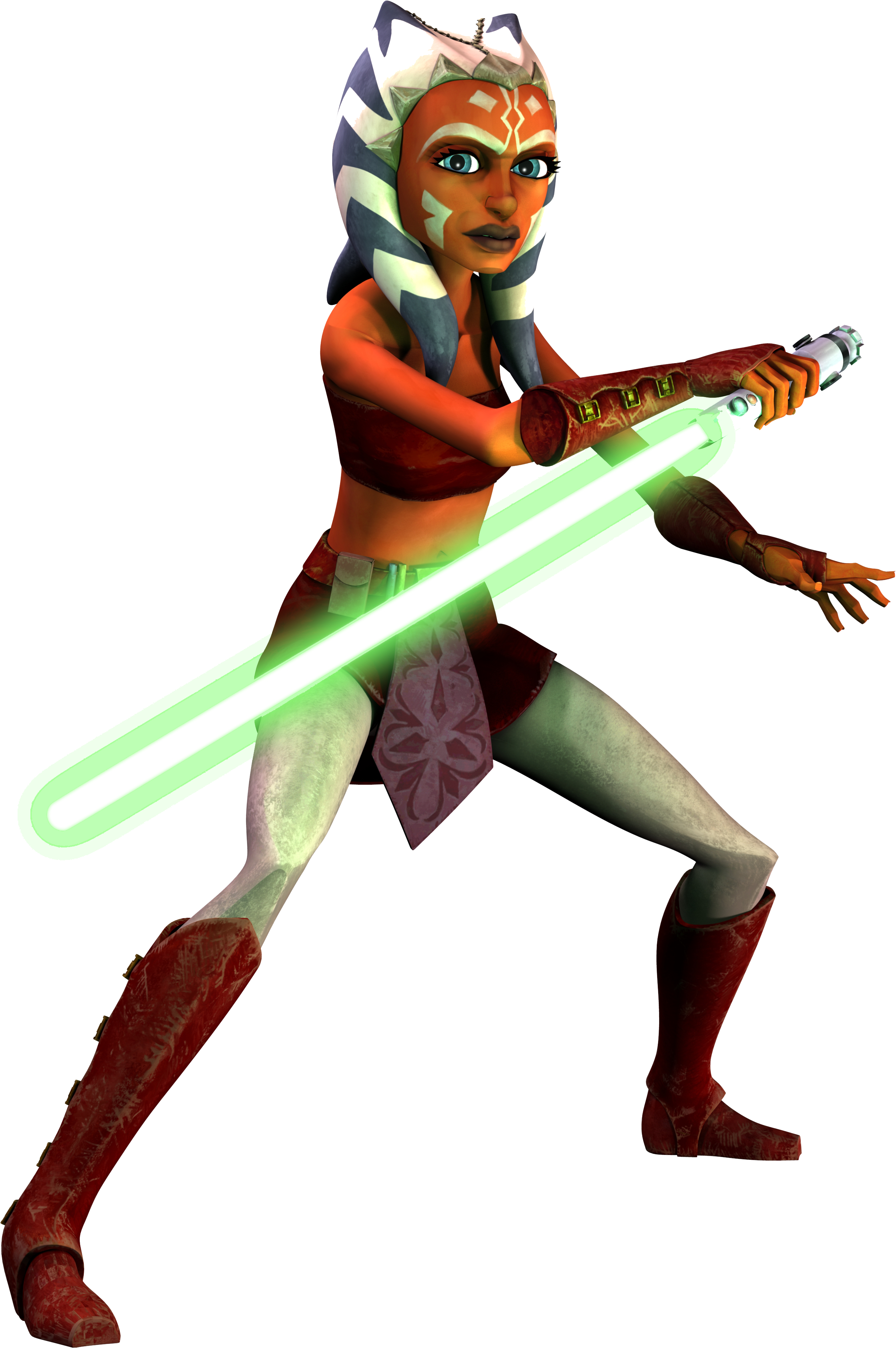 Star Wars Clipart Ahsoka - Ahsoka Tano Clone Wars (2880x4212), Png Download