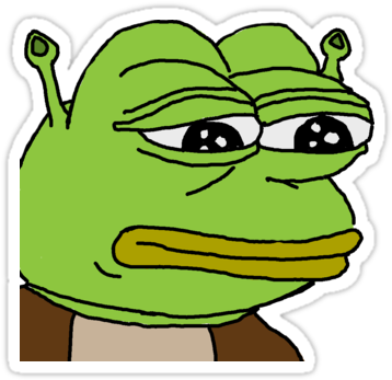 Shrek Pepe - Pepe Shrek (375x360), Png Download