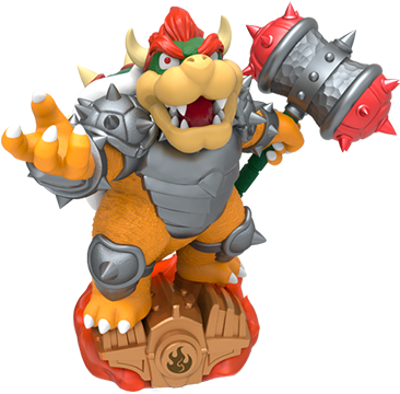 Hammer Slam Bowser Amiibo Figure By Nintendo - Hammer Slam Bowser (380x408), Png Download