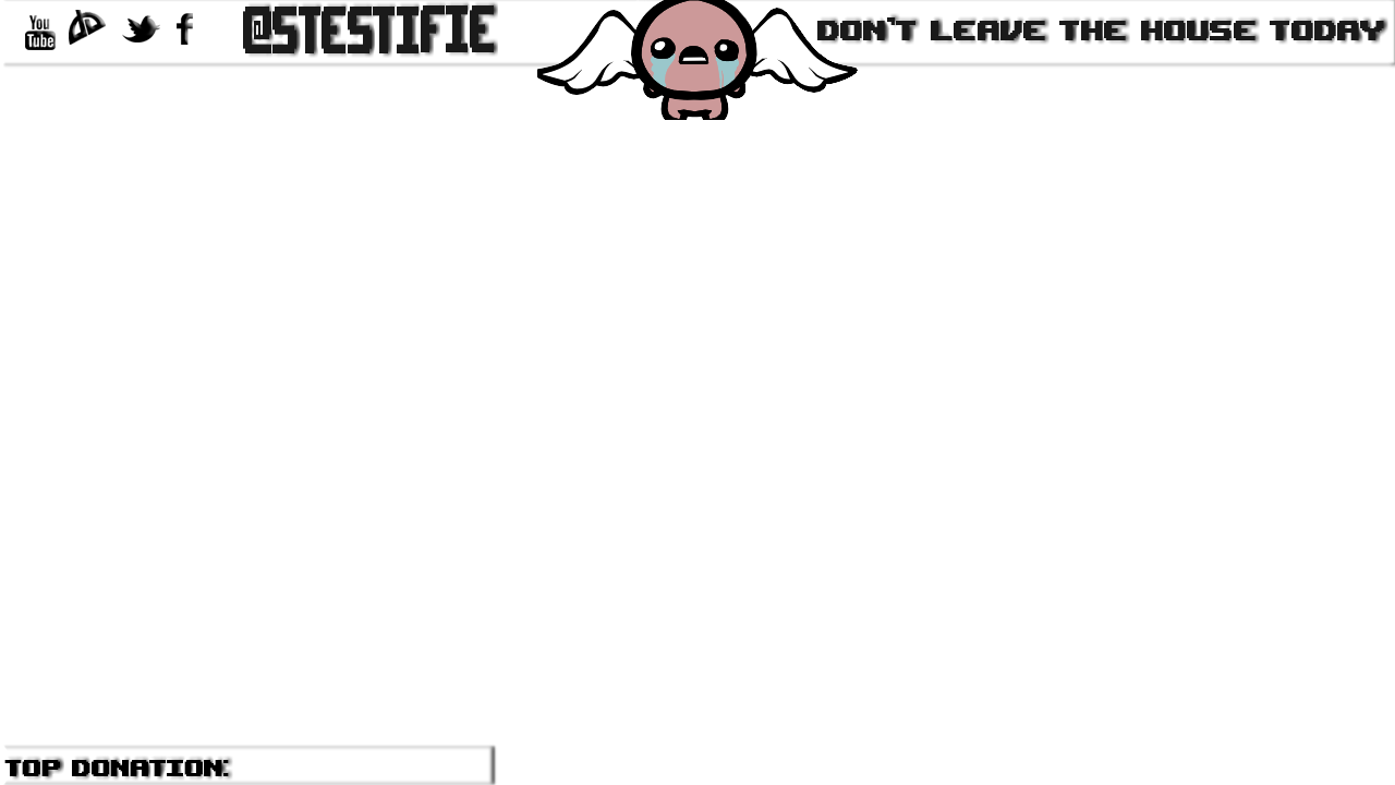 Free Twitch Overlay-binding Of Isaac - Cartoon (1280x720), Png Download