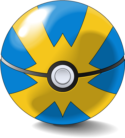 Quick Ball - Pokeball Quick Ball (600x600), Png Download