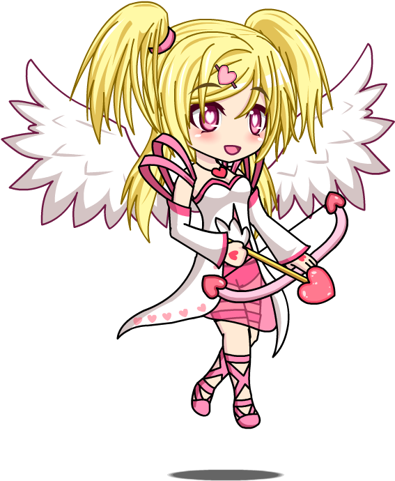 Click On The Photo To Start Tagging - Cupid Valentine Gacha World (581x700), Png Download