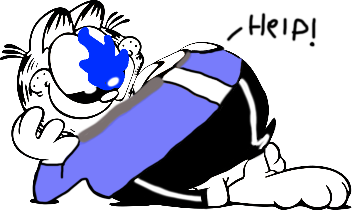 My Sans Garfield Fan Art Undertale Png Asriel Reddit - 1998 Garfield 365 Day To Day Desk Calendar (1200x716), Png Download
